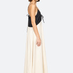 ANGELINA SUITING MAXI COLORBLOCK DRESS (D1)