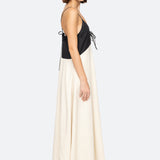 ANGELINA SUITING MAXI COLORBLOCK DRESS (D1)