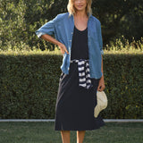 Dylan Scoop Neck Dress British Royal Navy