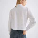 Acume Rhinestone Shirt Optical White