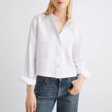 Acume Rhinestone Shirt Optical White