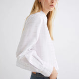 Acume Rhinestone Shirt Optical White