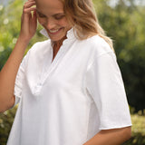 Mini Emma Henley Dress White