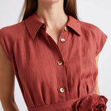 Mlsvento Dress Brick Red