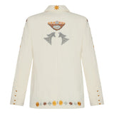 Vera Blazer Ivory Embroidered