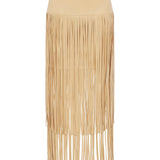 Karolina Fringe Skirt Croissant