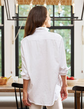Eileen Relaxed Button-Up Shirt White Denim