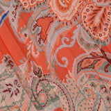 Torin Skirt Orange/Light Blue Traditional Paisley