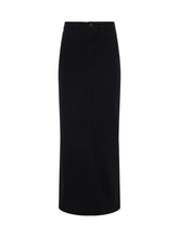 Miriam Denim Maxi Skirt Saturated Black