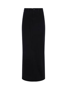 Miriam Denim Maxi Skirt Saturated Black