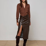 Lilou Skirt Coffee Bean