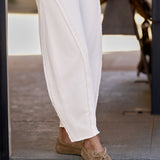 Bibi Barrel Leg Sweatpant Vintage White