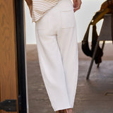 Bibi Barrel Leg Sweatpant Vintage White