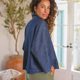 Gabi Popover Shirt Vintage Dark Indigo Wash