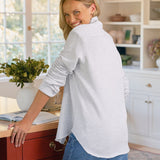 Eileen Button-Up Shirt Grey Melange