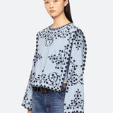 FRANCES L/SLV EMB TOP (D2)