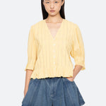 ALBERTE SOLID BUBBLE SLV BLOUSE (D1)