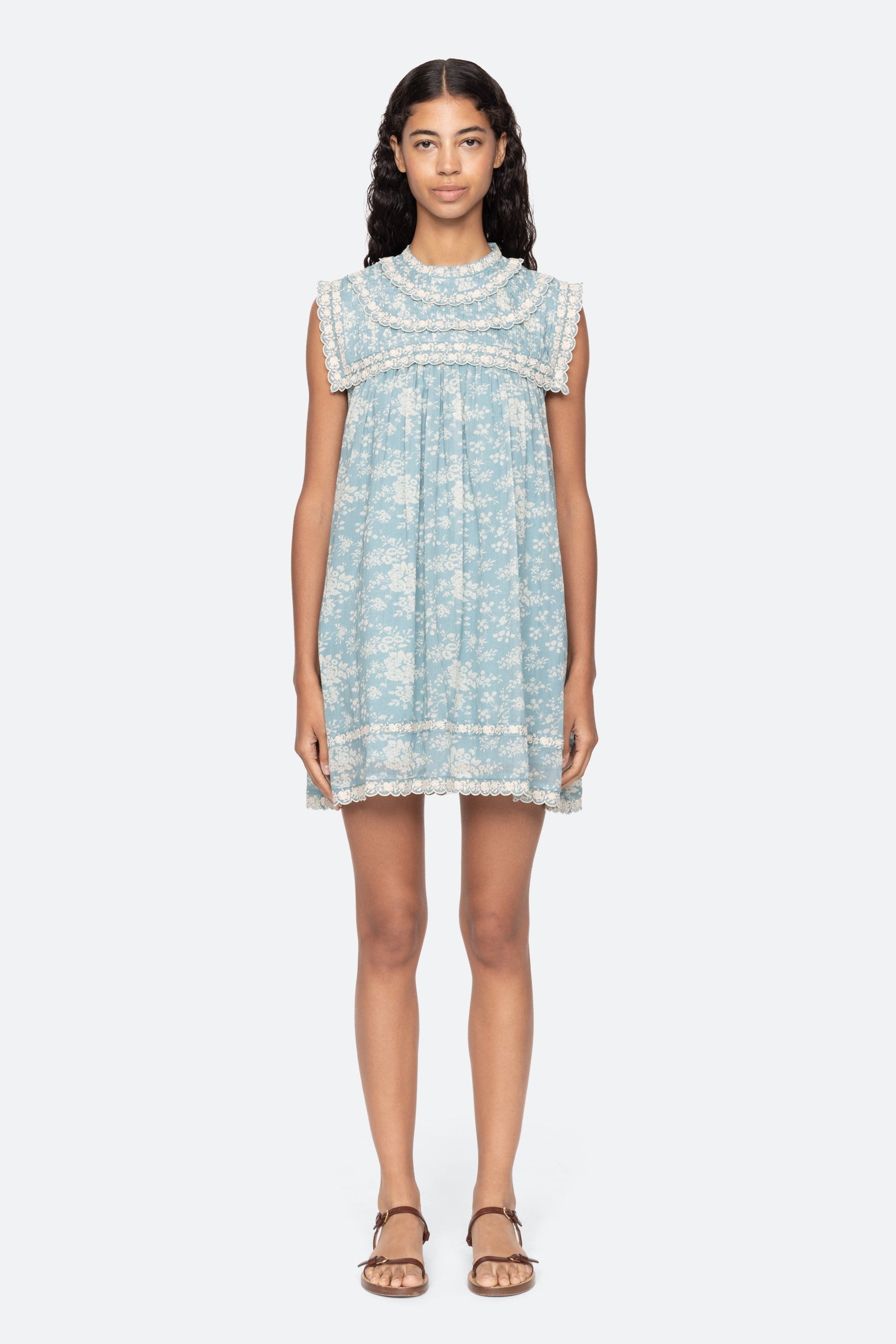 KIRSTEN PRINT FLARED MINI DRESS (D2)