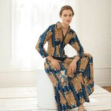 Luciana Tibet Dress Navy