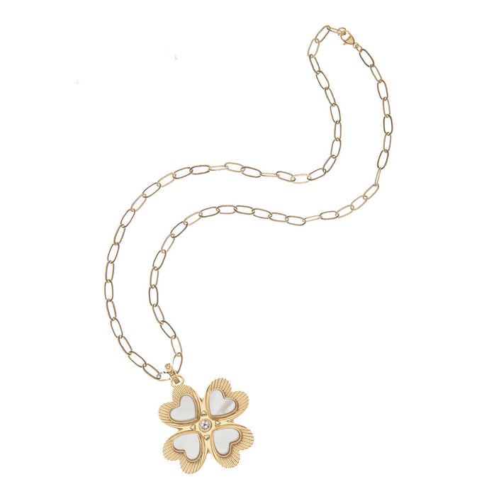 LUCKY in Love Clover Necklace
