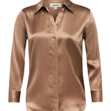 Dani Silk Blouse Cinnamon Swirl