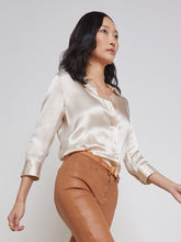 Dani Silk Blouse Champagne