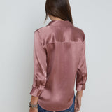 Dani Silk Blouse Mauve Rose