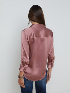 Dani Silk Blouse Mauve Rose