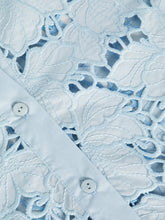Seychelle Lace Blouse Blue Fog