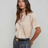 Ellah Silk Blouse Petal