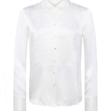 Divya Silk Shirt White