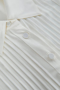 Divya Silk Shirt White