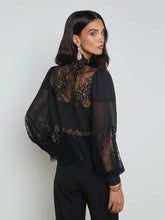 Emmelina ALce Tie-Neck Blouse Black