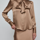 HONEY TIE NECK BLOUSE