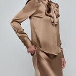 HONEY TIE NECK BLOUSE