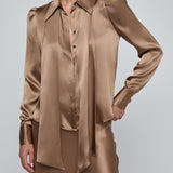 HONEY TIE NECK BLOUSE