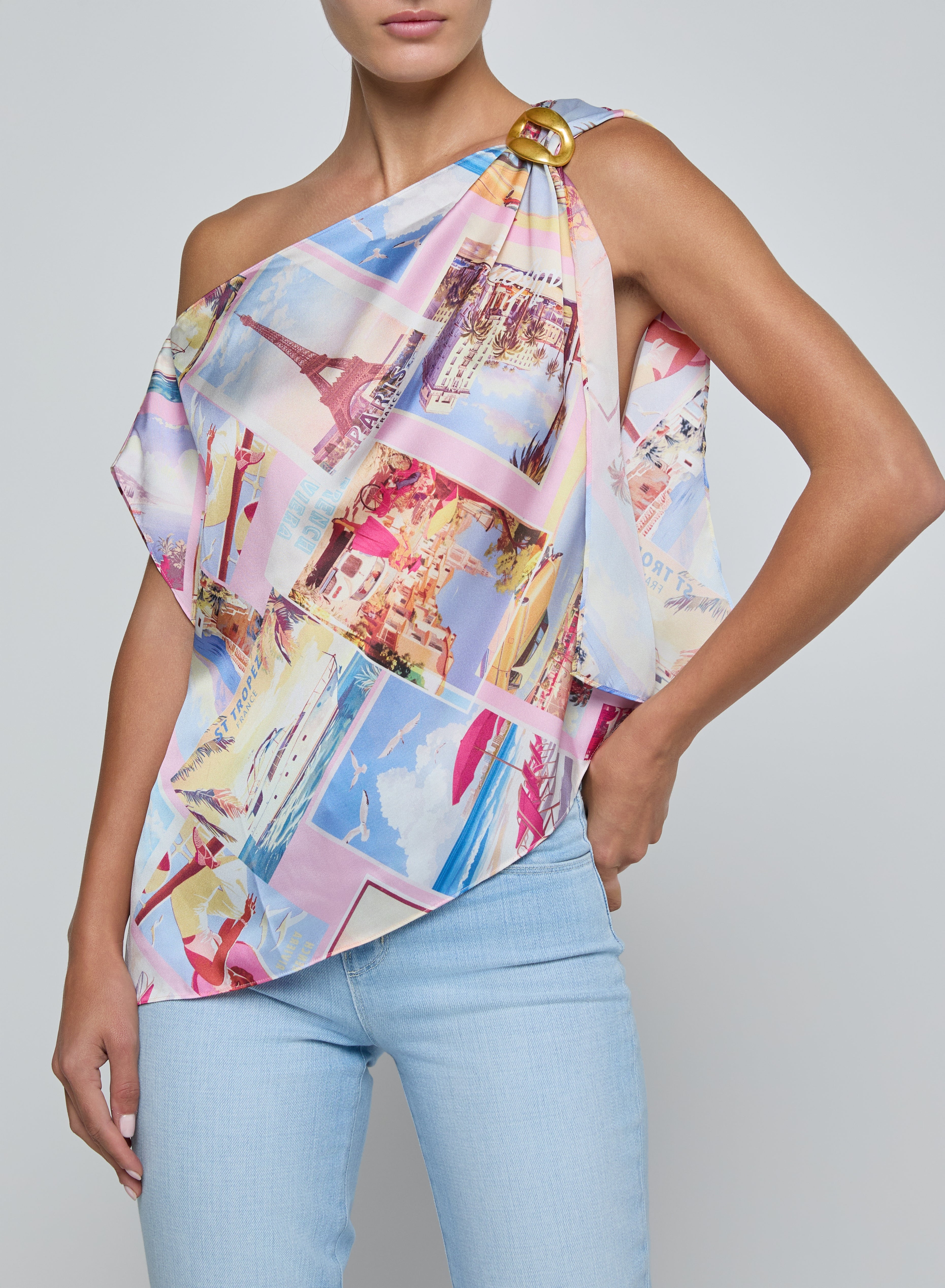 DRISELLE SCARF TOP
