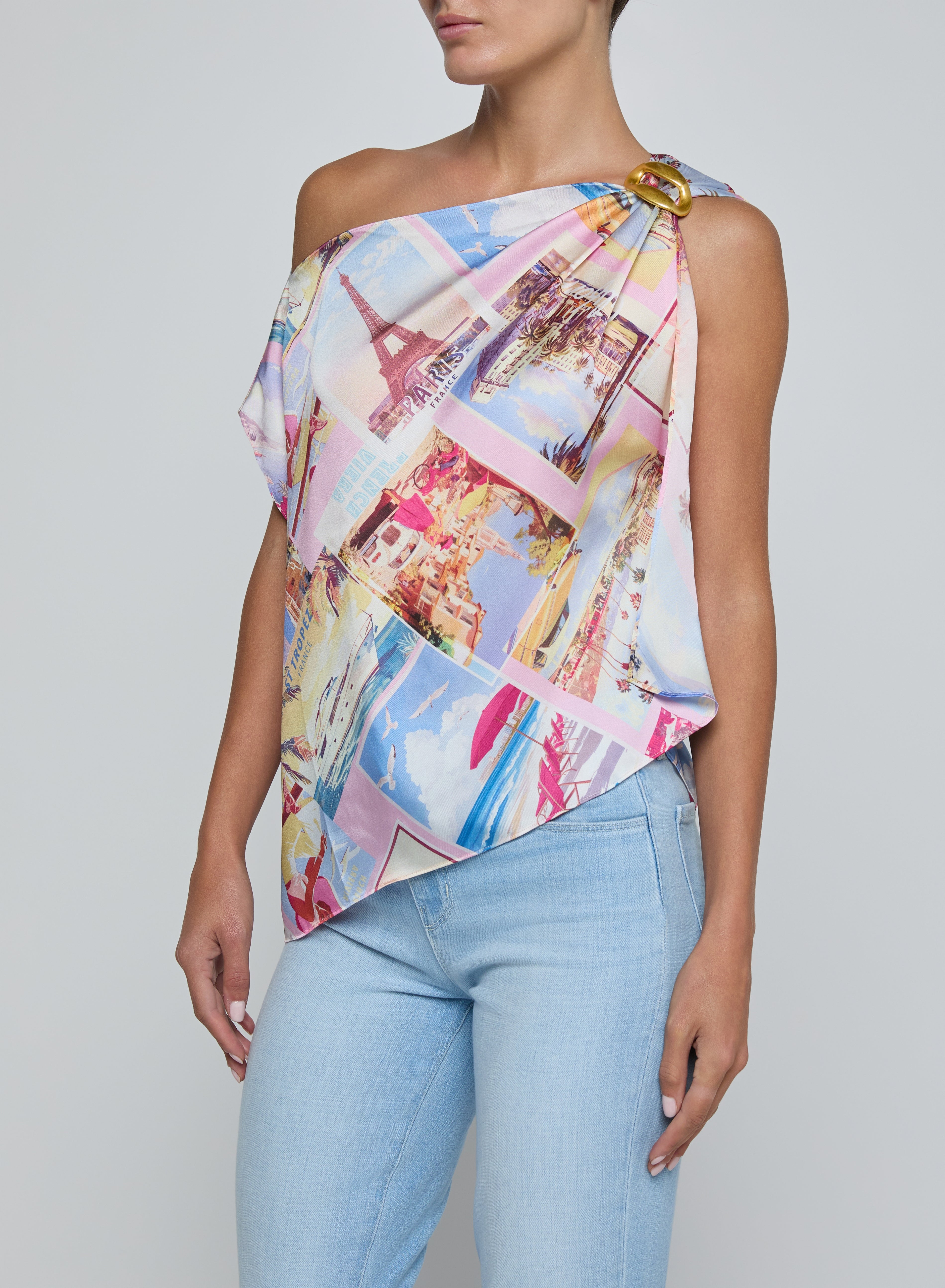 DRISELLE SCARF TOP