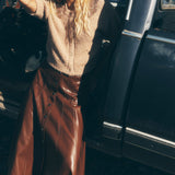 Veena Skirt Dark Sepia