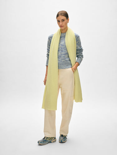 Cashmere Travel Wrap Chartreuse