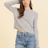 Blakely Cashmere Pullover Heather Grey