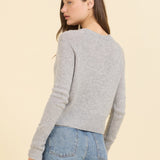 Blakely Cashmere Pullover Heather Grey