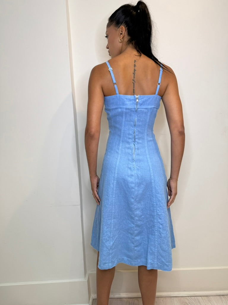 MITZY SEAMED MIDI DRESS