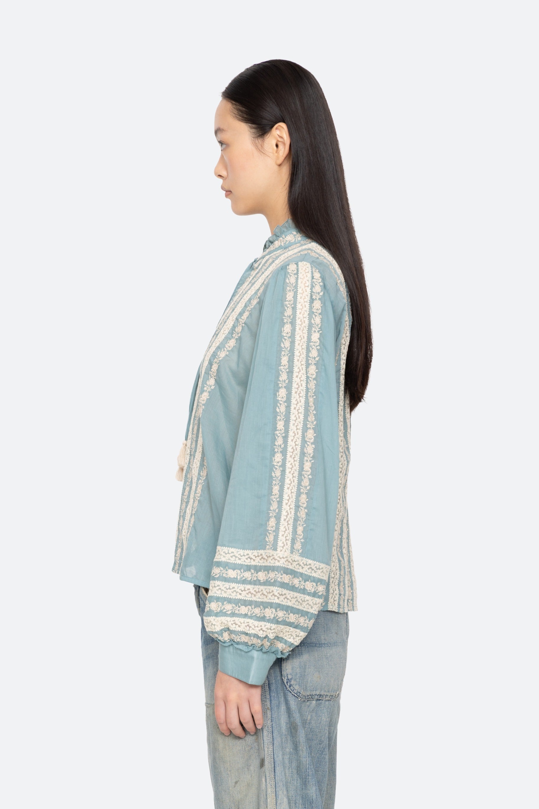 KIRSTEN PRINT L/SLV TOP (D2)