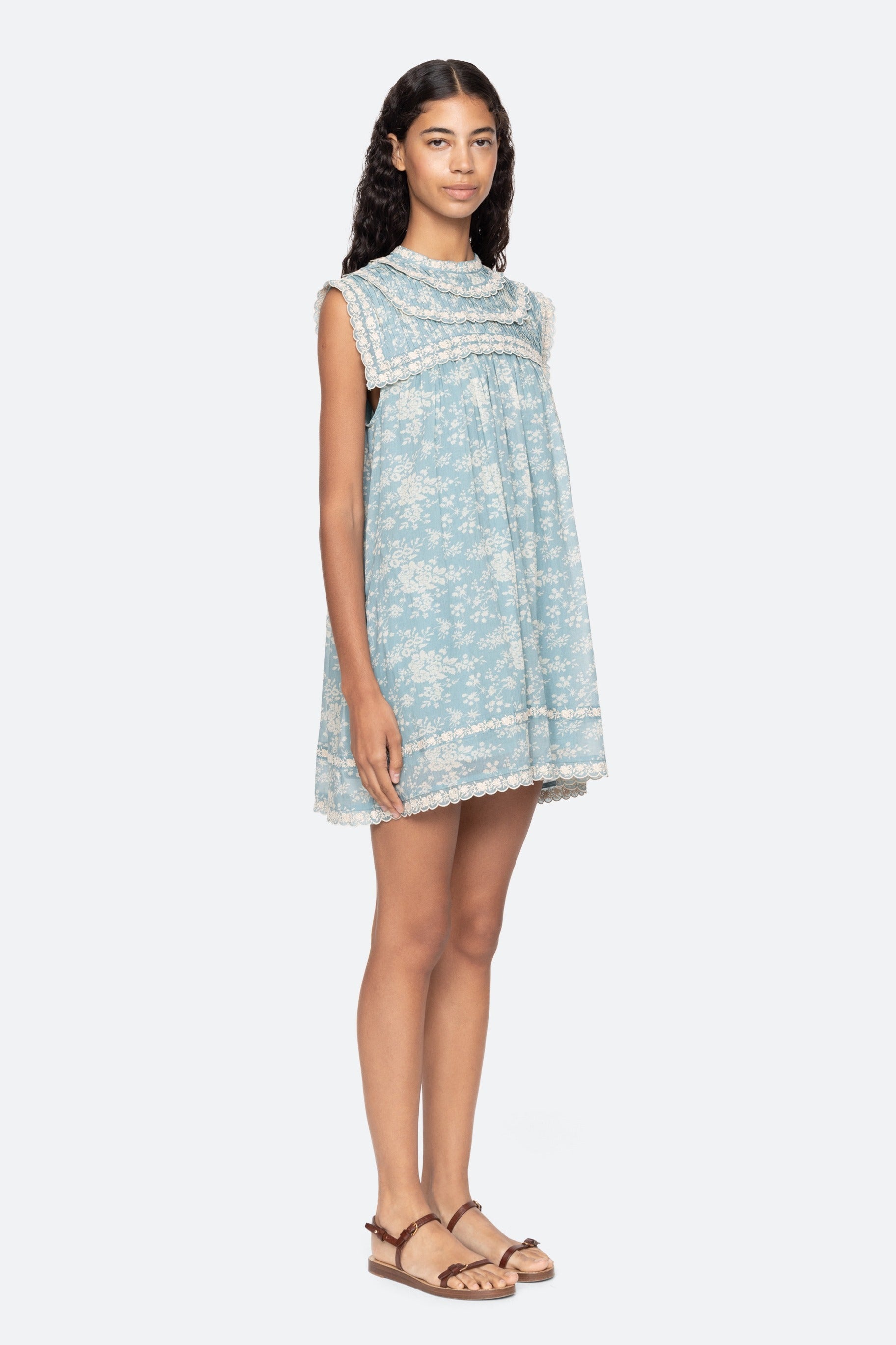 KIRSTEN PRINT FLARED MINI DRESS (D2)