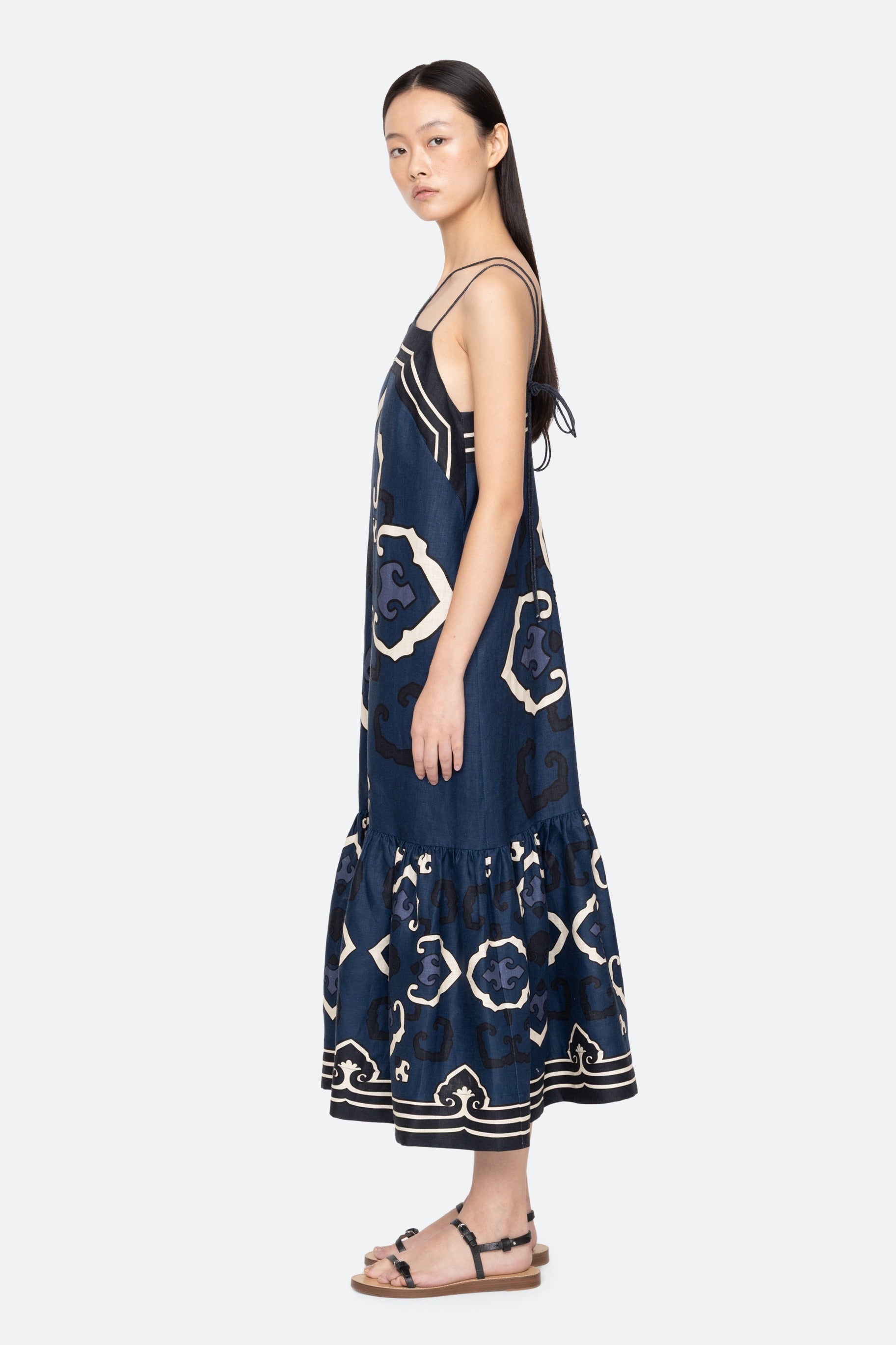 BLAISE PRINT SPAGHETTI STRAP DRESS