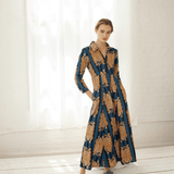 Luciana Tibet Dress Navy