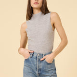 Amari Cashmere Tank Heather Grey