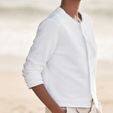Jackie Sweatshirt Cardigan White