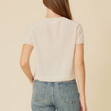 Kadri Cashmere Tee Ivory